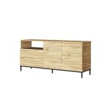 Aparador Color Cambria-Wenge, con 2 Puertas y 2 Cajones
