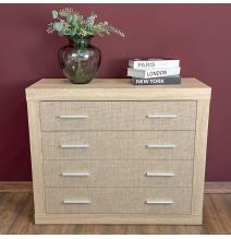 Meyvaser - Cómoda con 4 Cajones, Sinfonier, Color Madera, Medidas: 60 cm (An) x 81.5 cm (Al) x 39.5 cm (Fo)