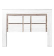 Pack Cabecero de 160 x 120 cm + 2 Mesitas de Noche, Colores Andersen y Pino Gris (para Cama de 135-140 o 160) – Meyvaser