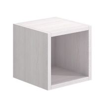 Meyvaser Mueble de salón y TV Conjunto muebles de salón apilable 270 Cm Ancho Color madera y blanco