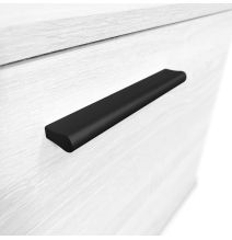 Mueble de Salón Moderno con Leds, Acabado en Andersen, Medidas: 229 cm (Ancho) x 200 cm (Alto) 38 cm (Fondo)