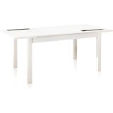 Mesa Comedor, Mesa de salón Extensible, Acabado en Color Blanco