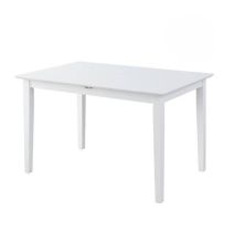 Mesa de Comedor Extensible en MDF - Acabado Blanco | 120/150x80 cm | Diseño Moderno y Funcional