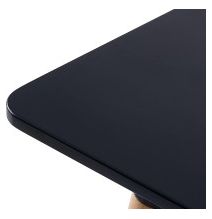 Mesa de Comedor o Cocina de 120 cm Lacada Color Negro 76x120x80 Cm – Alta Resistencia y Durabilidad