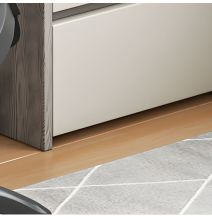 Meyvaser.com Ecommerce Company Escritorio de Oficina con 3 Cajones, MDF Gris y Blanco, 120x48x74cm - Moderno y Funcional