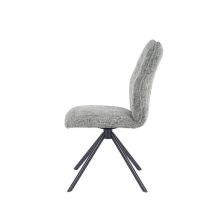 Pack de 2 Sillas Tapizadas en Tela Musgo, Patas Negras, Asiento y Respaldo Ergonómicos y Acolchados Medidas 63x48x93 cm