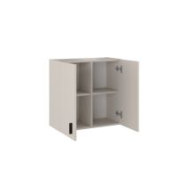 Conjunto de Muebles de Cocina Alto y Bajo de 2 Puertas en Madera Beige, 61x61x29 cm y 60x80x34 Cm