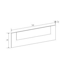 Conjunto Pack Cabecero y 2 Mesitas de Noche,Mesilla de noche 3 Cajones Color Beige, Medidas:160x45x1,6 cm (LargoxAltoxProfundo)