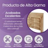 Pack de Dormitorio con Cabecero de 160 x 120 cm + 2 Mesitas de Noche + Cómoda, cañón