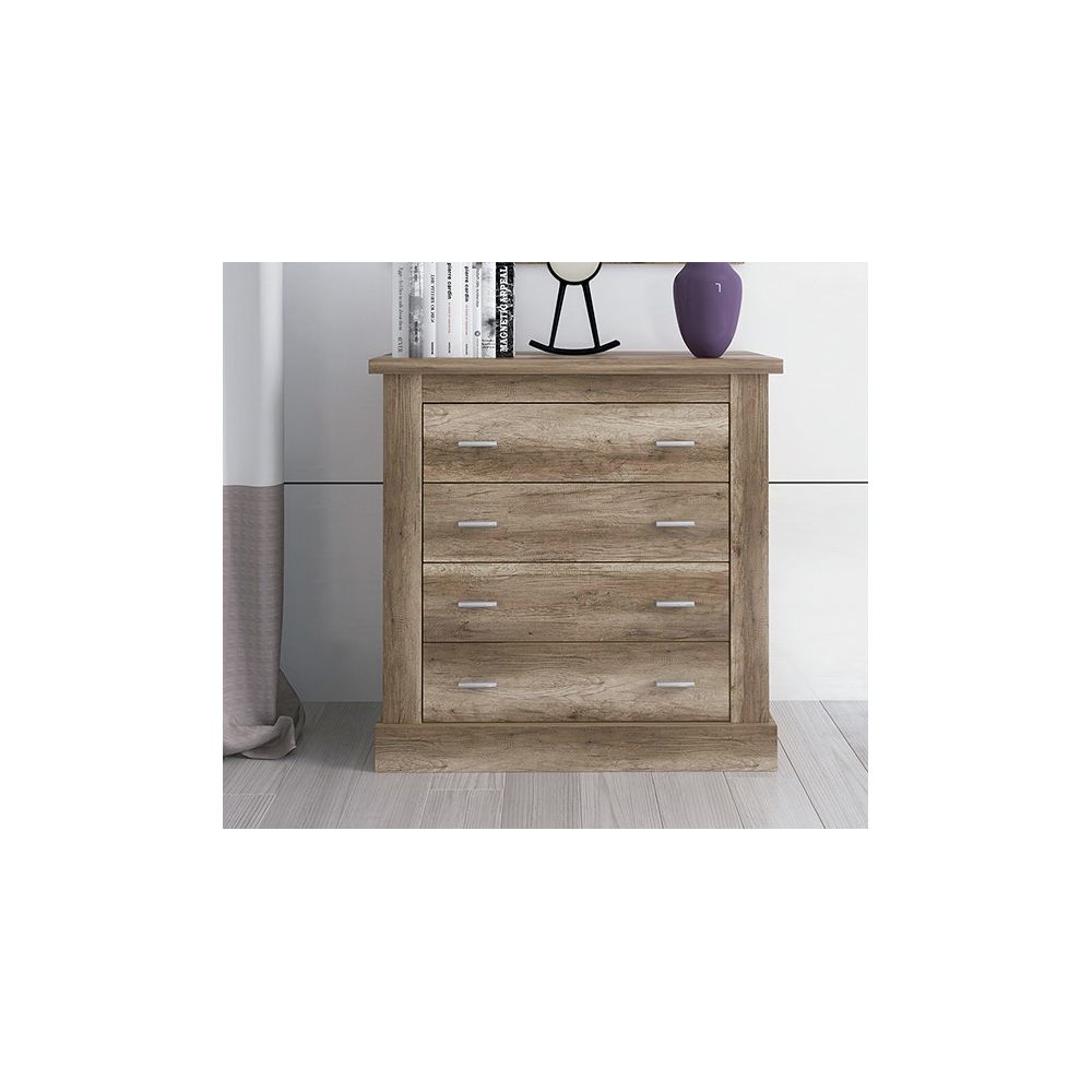 Pack de Dormitorio con Cabecero de 160 x 120 cm + 2 Mesitas de Noche + Cómoda, cañón