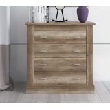 Pack de Dormitorio con Cabecero de 160 x 120 cm + 2 Mesitas de Noche + Cómoda, cañón