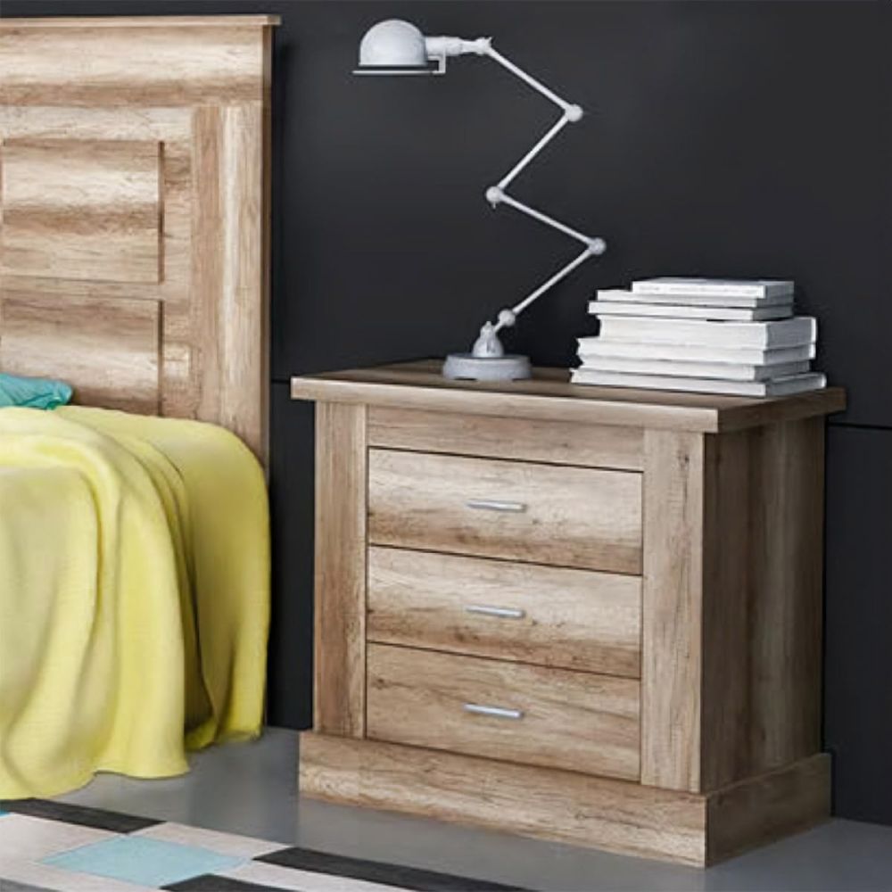 Pack de Dormitorio con Cabecero de 160 x 120 cm + 2 Mesitas de Noche + Sinfonier, cañón