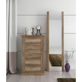 Pack de Dormitorio con Cabecero de 160 x 120 cm + 2 Mesitas de Noche + Sinfonier, cañón